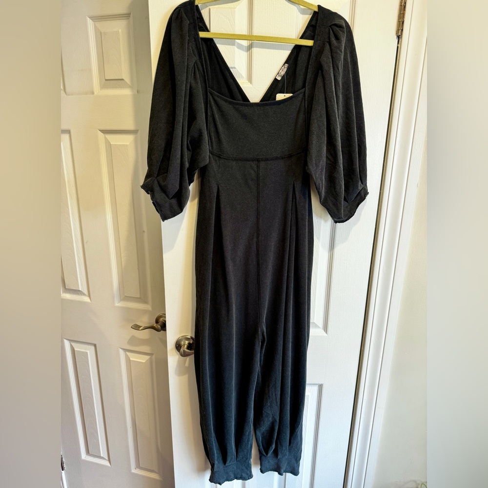 Intimately Free People Lotta Love Black Jumpsuit Size Extra Small EUC ๐ค - Picture 4 of 12